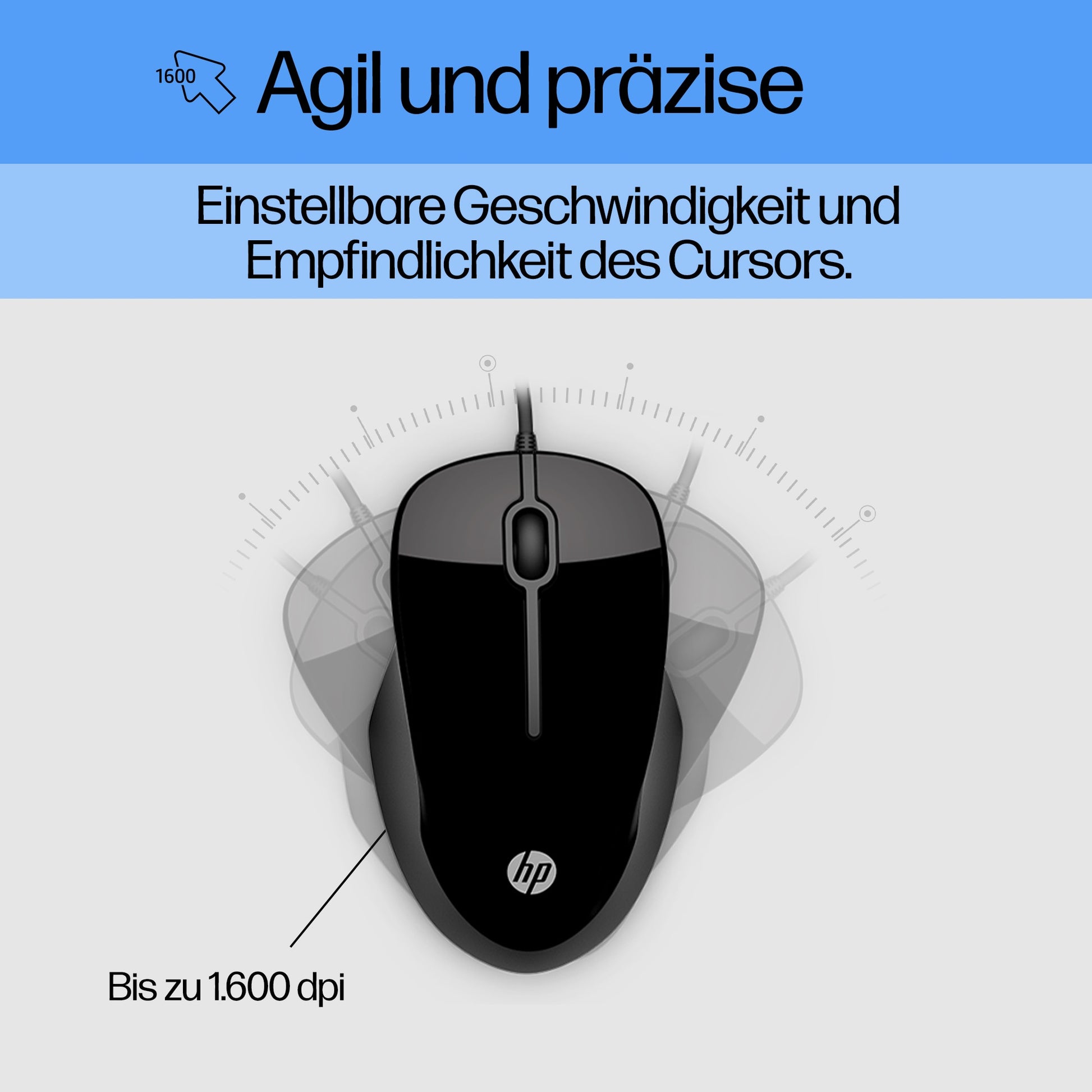 HP Pavilion 200 – Tastatur- und Maus-Set – Kabelgebunden – QWERTZ (DE) – Schwarz