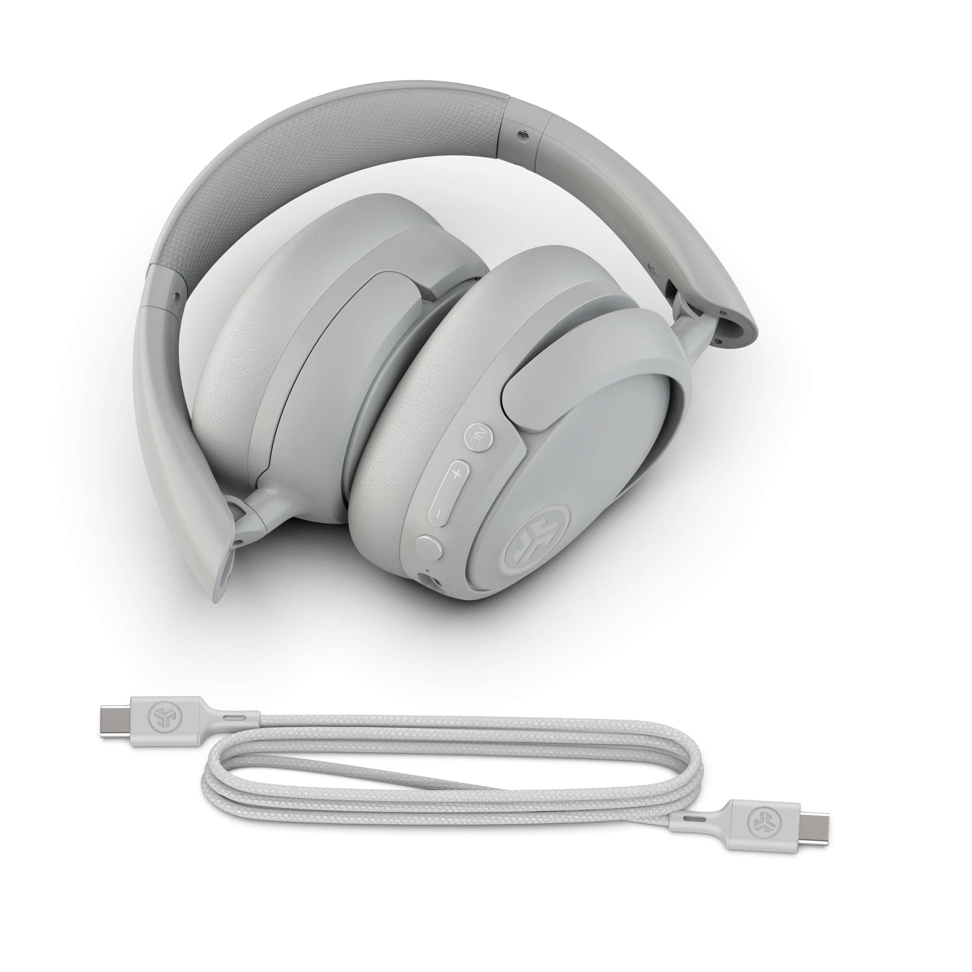 JLab JBuds Lux Over-Ear Kopfhörer – Stereo, BT, ANC, Weiss, BT 5.3