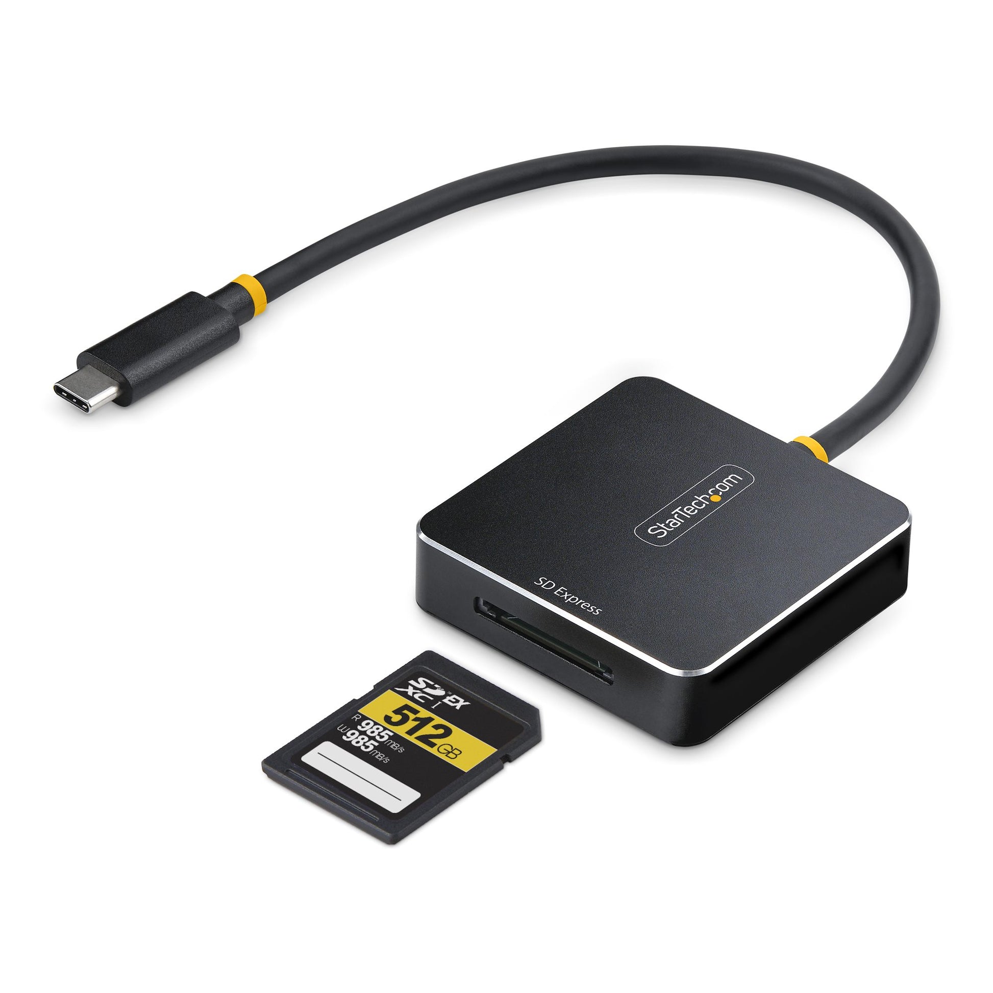 StarTech.com SD-Express USB-C Kartenleser – SD/SDHC/SDXC, USB 3.2 Gen 2 (10 Gbit/s) – Schwarz