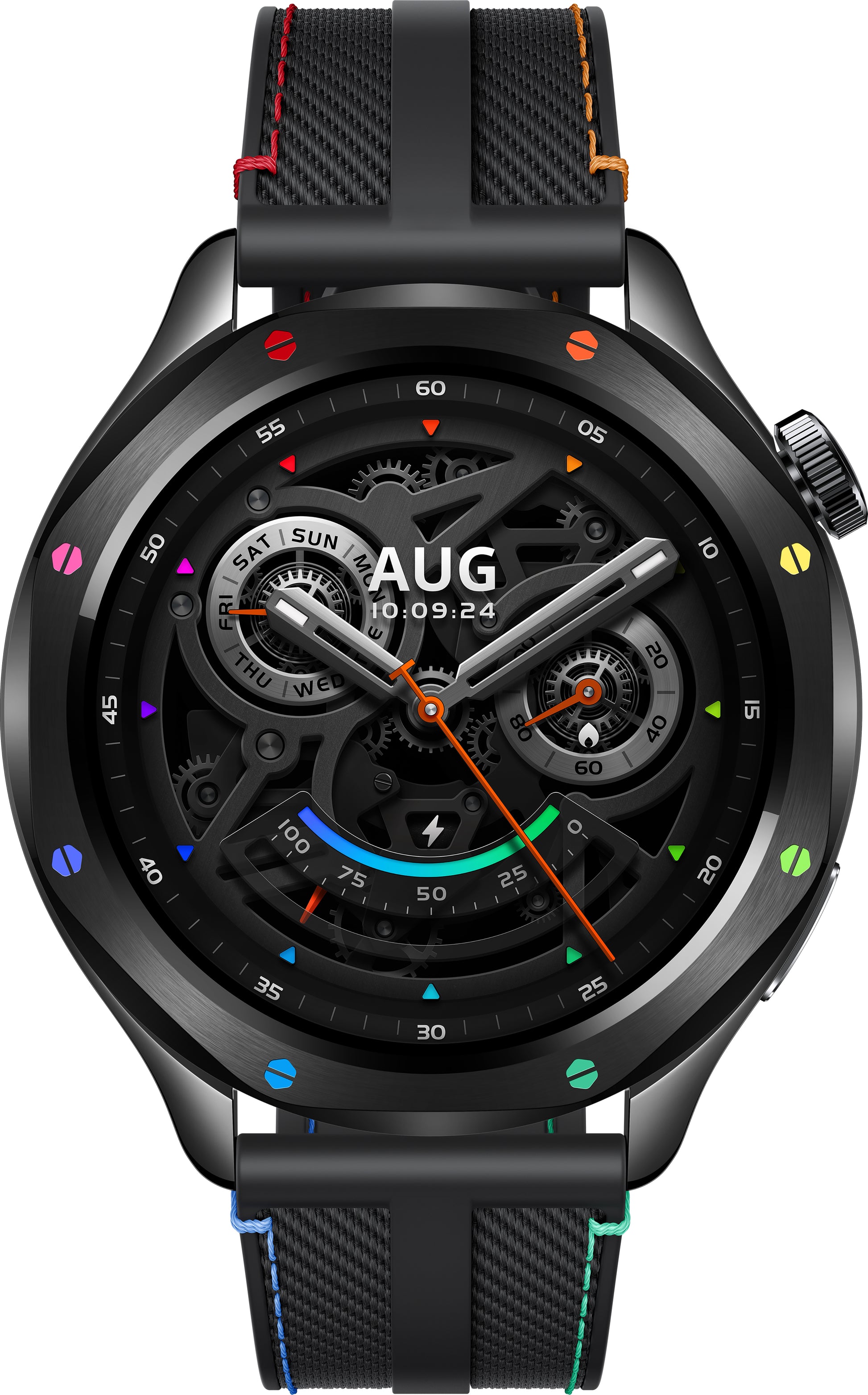 Xiaomi Smartwatch S4 – Smartwatch – 47 mm, 1,43" AMOLED, GPS, Mineralglas, 5 ATM, Rainbow, Sportarmband