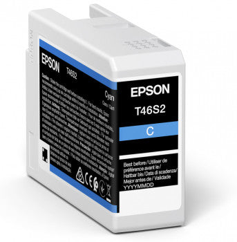Epson T46S200 Cyan Tintenpatrone (Original) – 25 ml – für Epson SureColor SC-P700