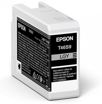 Epson Tintenpatrone T46S9, Hellgrau, 25 ml – für Inkjetdrucker/Multifunktionsgeräte