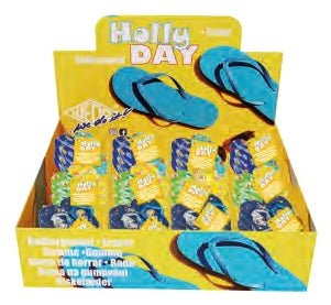 Wedo Motiv-Radiergummi Flip Flop HOLLYDAY – PVC-, phthalat- & latexfrei, farbig sortiert, 12 Stk.