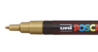 Uni-Ball Non-Permanent-Marker – Rundspitze 0,9-1,3 mm – Gold