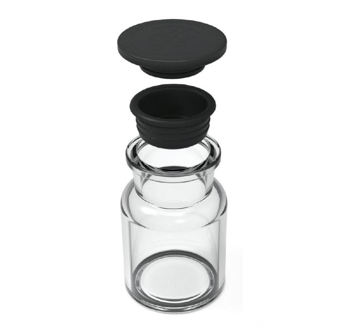 Ankerkraut 3-teiliges Streudosen-Set, Glas/Kunststoff, schwarz/transparent, für Gewürze