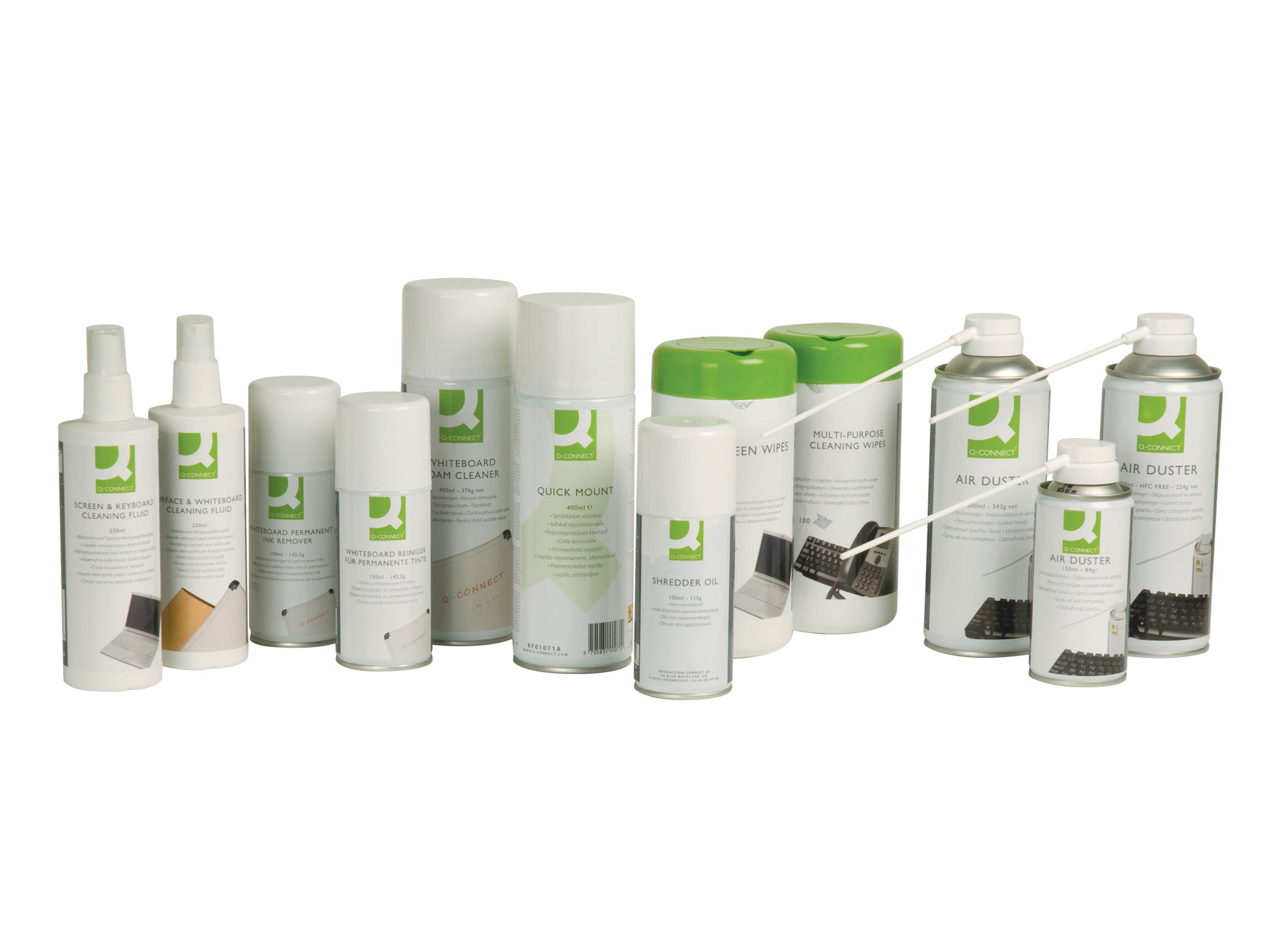 Q-CONNECT Reinigungsflüssigkeit, silikonfrei, parfümfrei, farbstofffrei – 250 ml, für Bildschirme, Tastaturen
