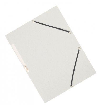Q-CONNECT Sammelmappe, für A4, Karton, creme, mit Gummizug