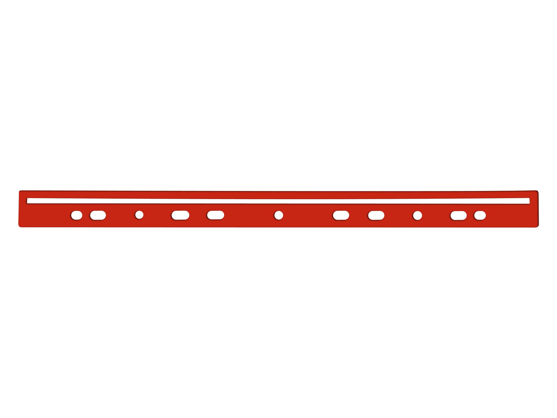 Q-CONNECT Ablageprodukt – Kunststoff, Rot, 20×310×2 mm