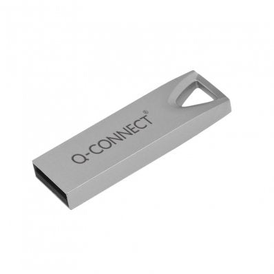 Q-CONNECT USB-Stick – 4 GB, USB 2.0, silber, wiederbeschreibbar