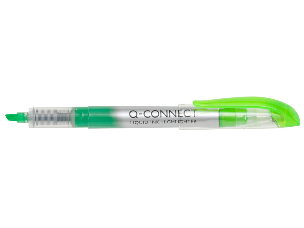 Q-CONNECT Textmarker Grün – Keilspitze, 1–4 mm