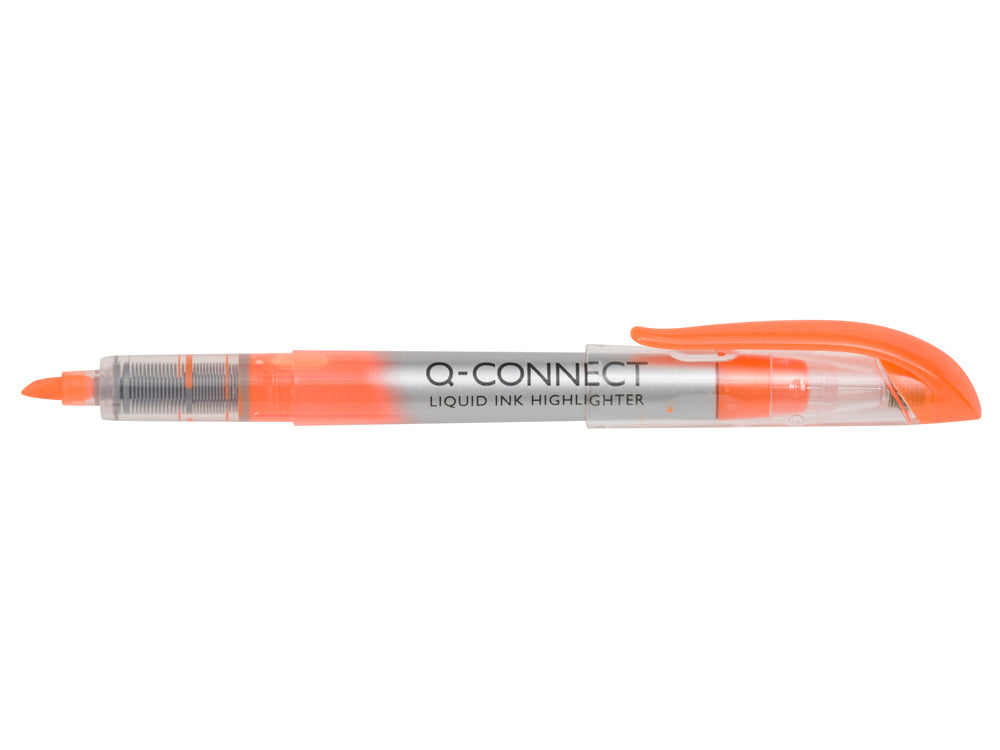 Q-CONNECT Slim Textmarker Orange – Keilspitze, 1–4 mm