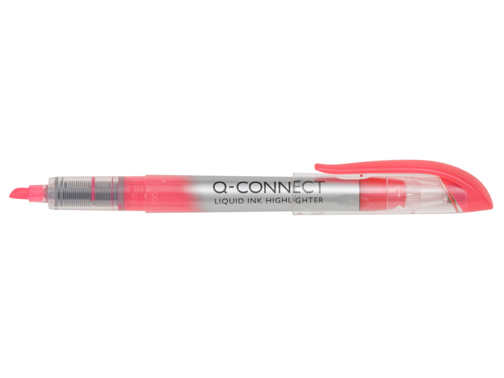 Q-CONNECT Textmarker Pink – Keilspitze, 1–4 mm