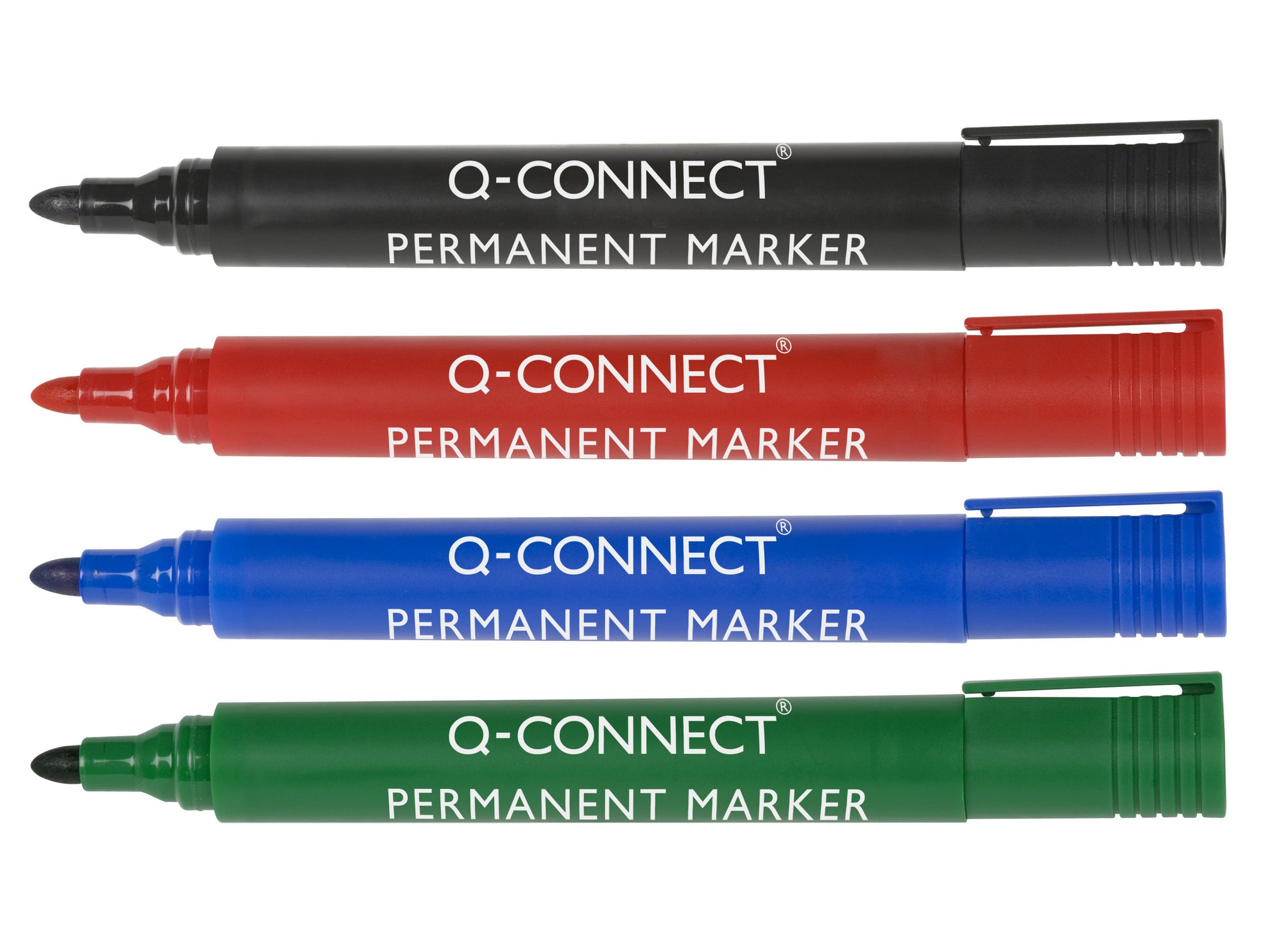 Q-Connect Permanent Marker – sortiert, 4er Pack