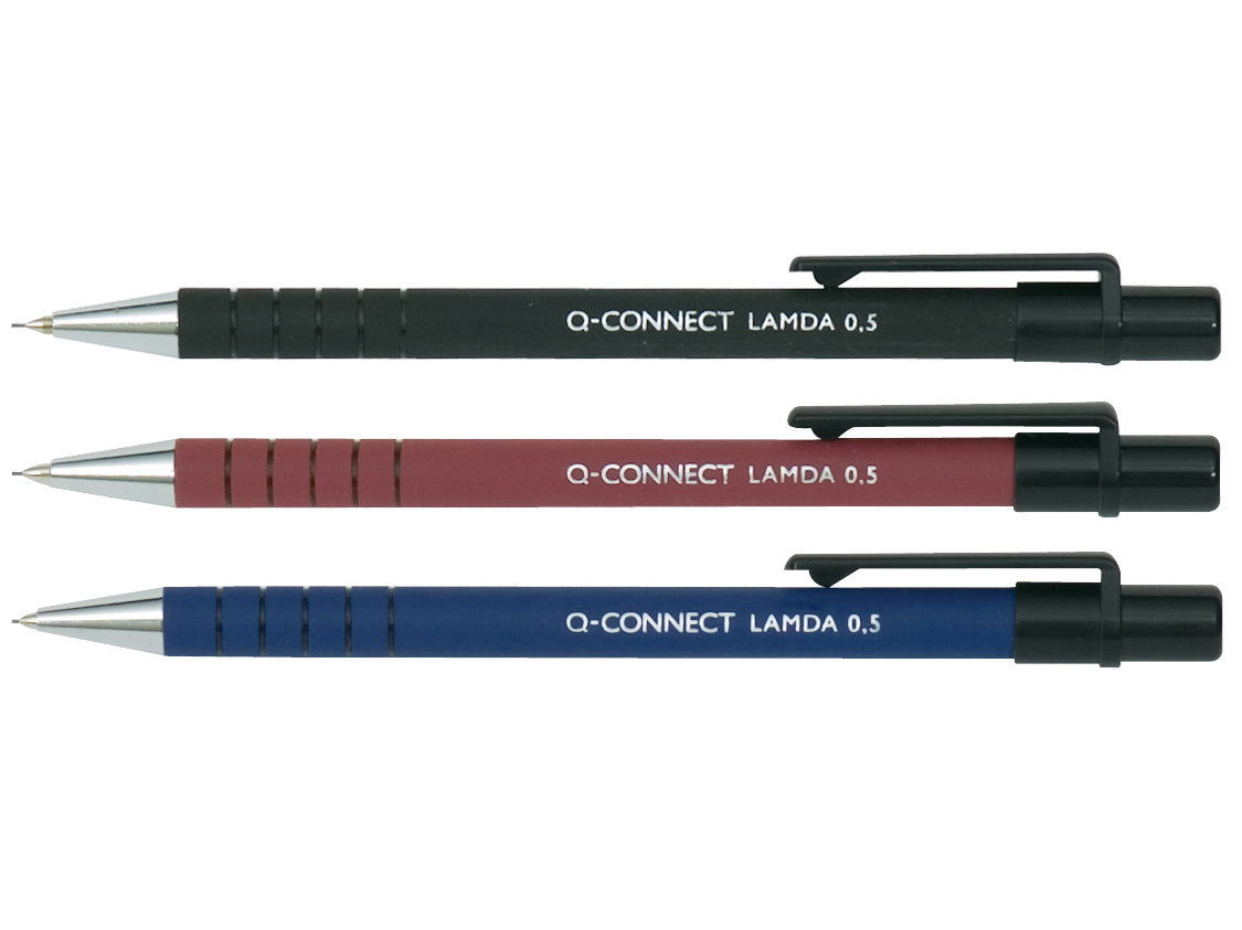 Q-Connect Lambda Druckbleistift – 0,5 mm, schwarz