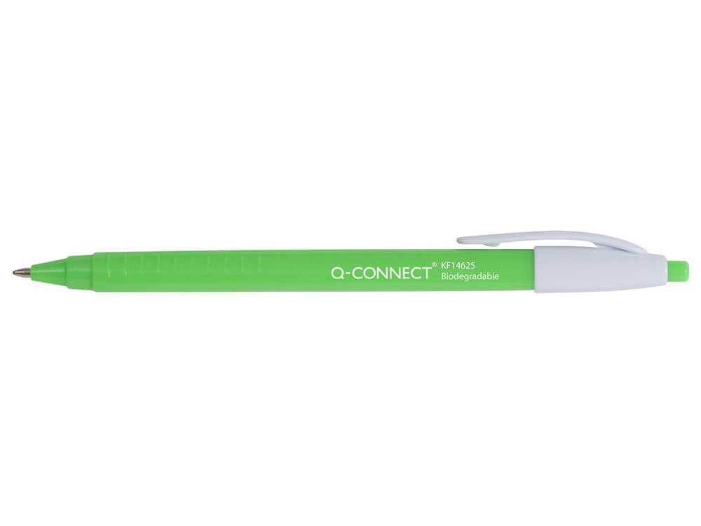 Q-CONNECT Kugelschreiber – Grün, Kunststoff – 12 Stk.