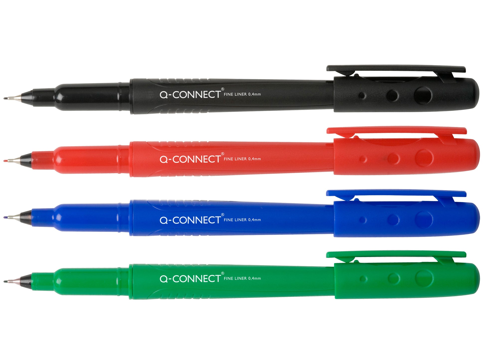 Q-CONNECT Fineliner – 10er-Set 0,4 mm – Blau