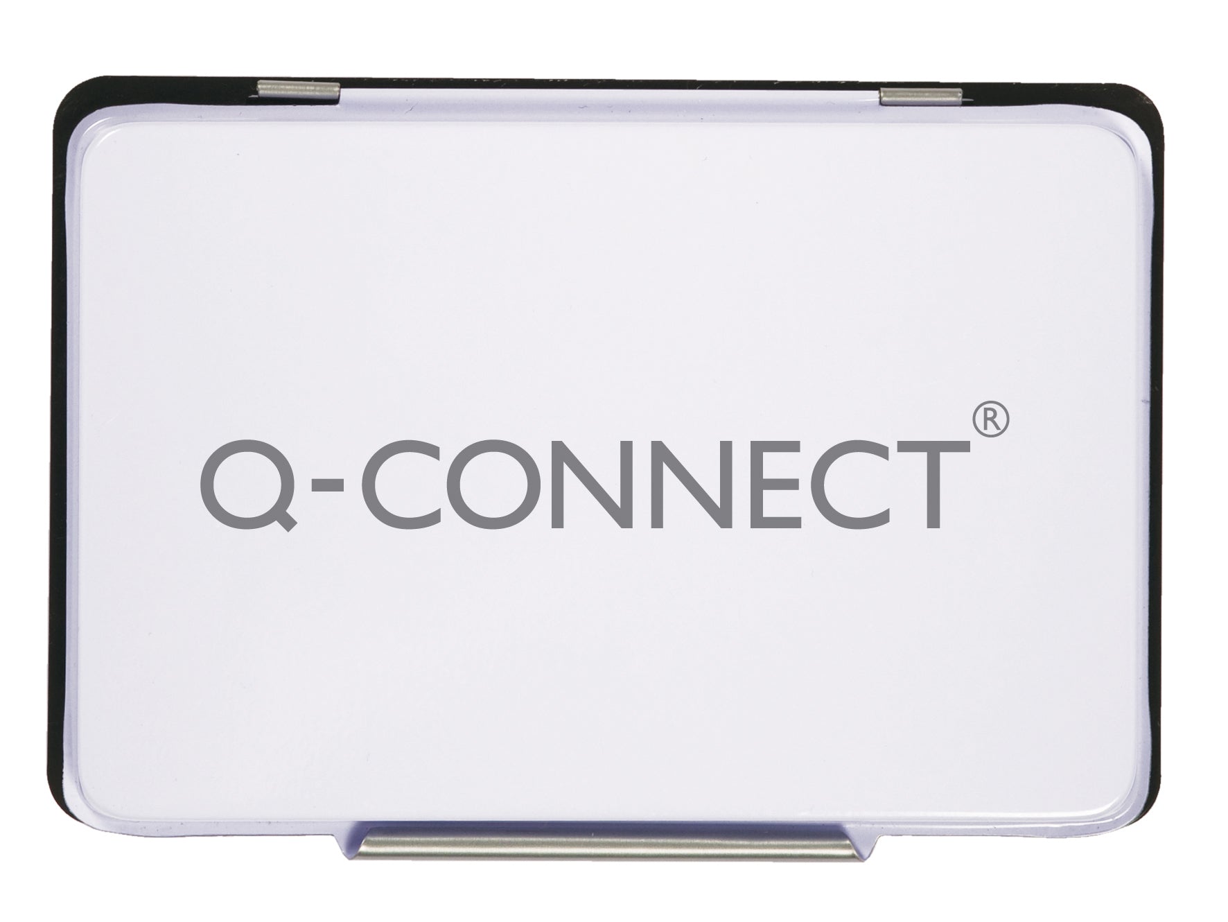 Q-CONNECT Stempelkissen – Metall, 110 × 70 mm, getränkt, Schwarz