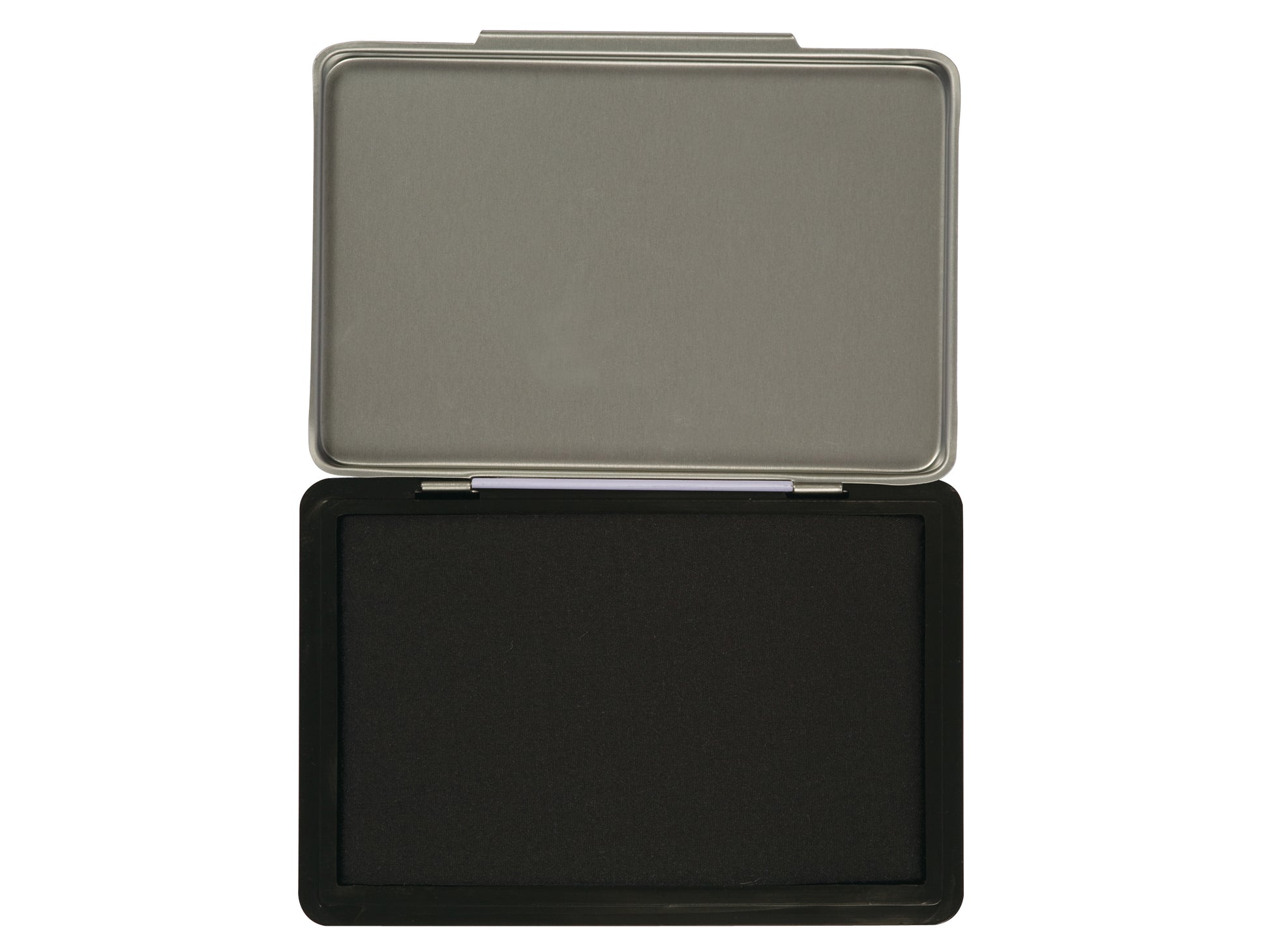 Q-CONNECT Stempelkissen – Metall, 110 × 70 mm, getränkt, Schwarz