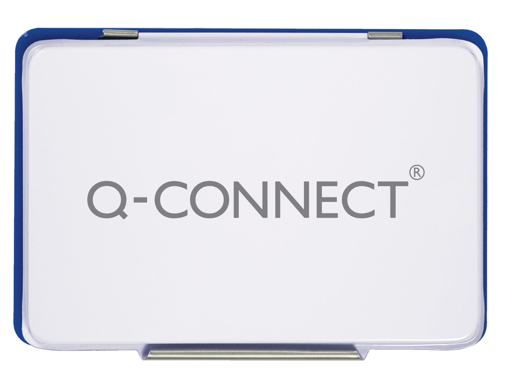 Q-CONNECT Stempelkissen – Tintenfarbe: Blau, Metall, 110 × 70 mm