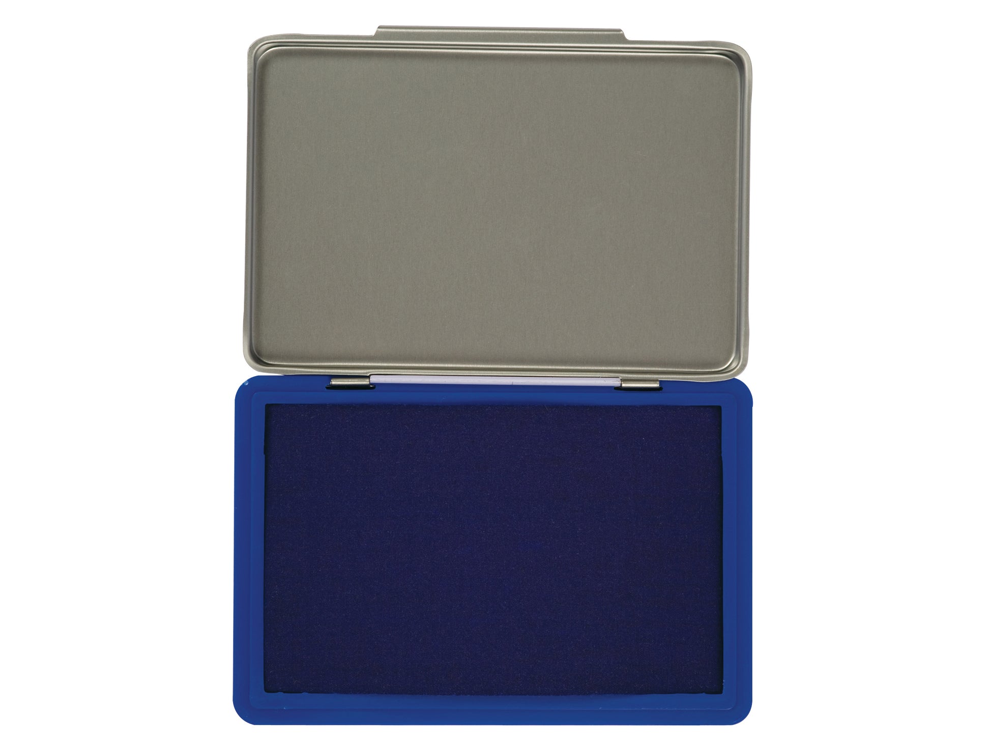 Q-CONNECT Stempelkissen – Tintenfarbe: Blau, Metall, 110 × 70 mm
