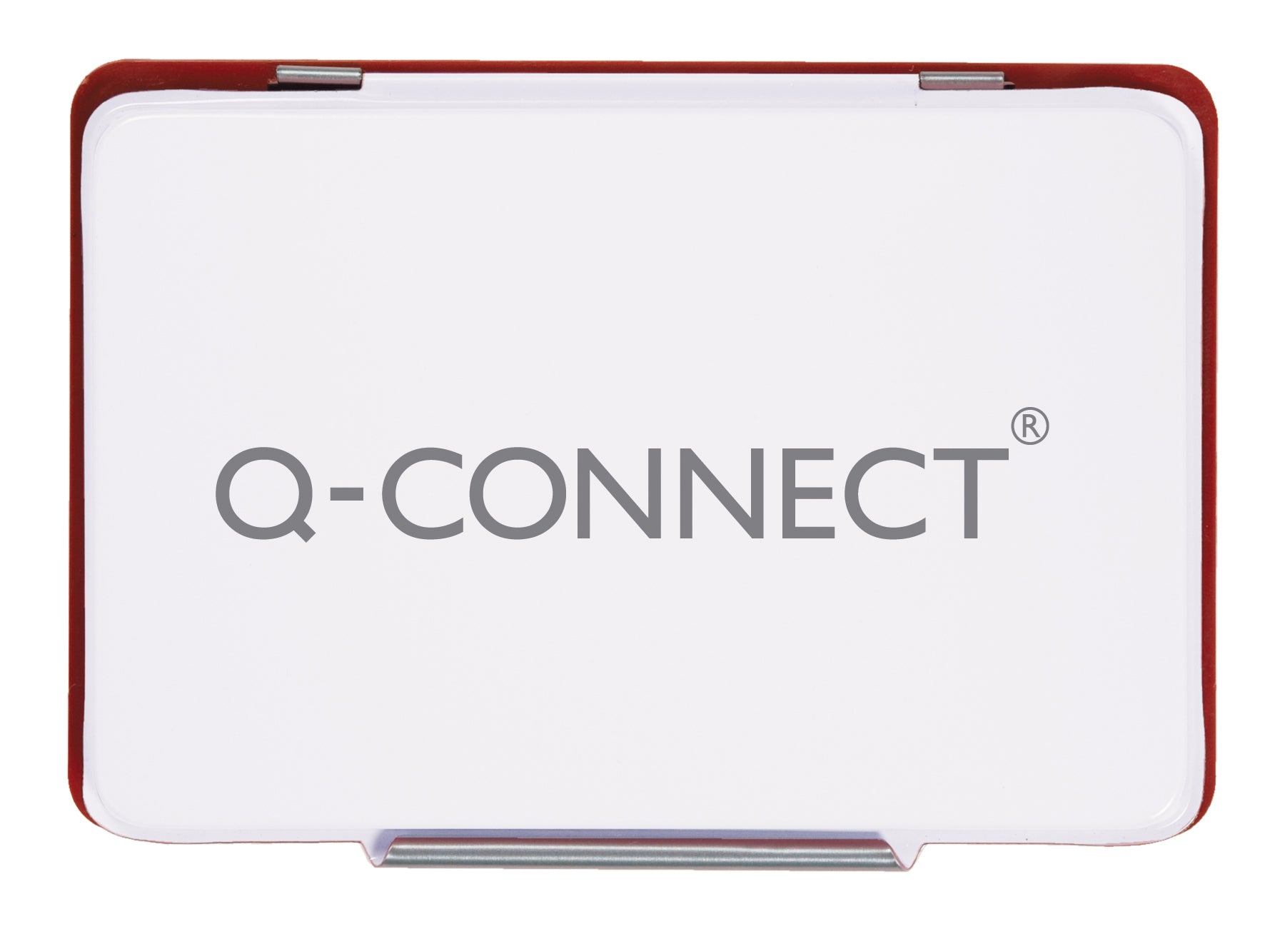 Q-CONNECT Stempelkissen – getränkt, Metall, Rot