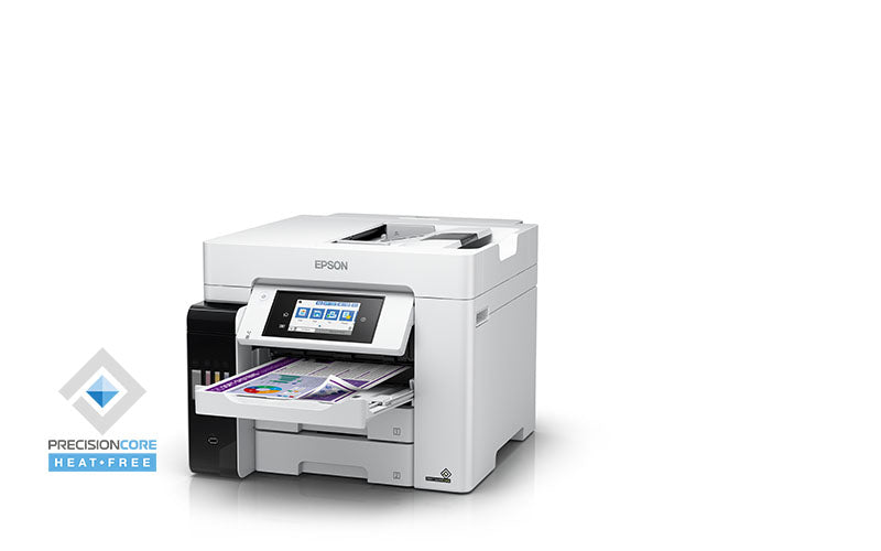 Epson EcoTank ET-5880 – Farbiges Tintenstrahl-MFP A4, 4-in-1 – USB/LAN/WLAN – Duplex, Duplex-ADF – 25 ppm S/W