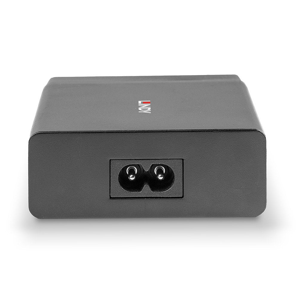 Lindy 73329 USB-Ladegerät 72 W – USB-C×1, USB-A×3 – PD 3.0 – Schwarz