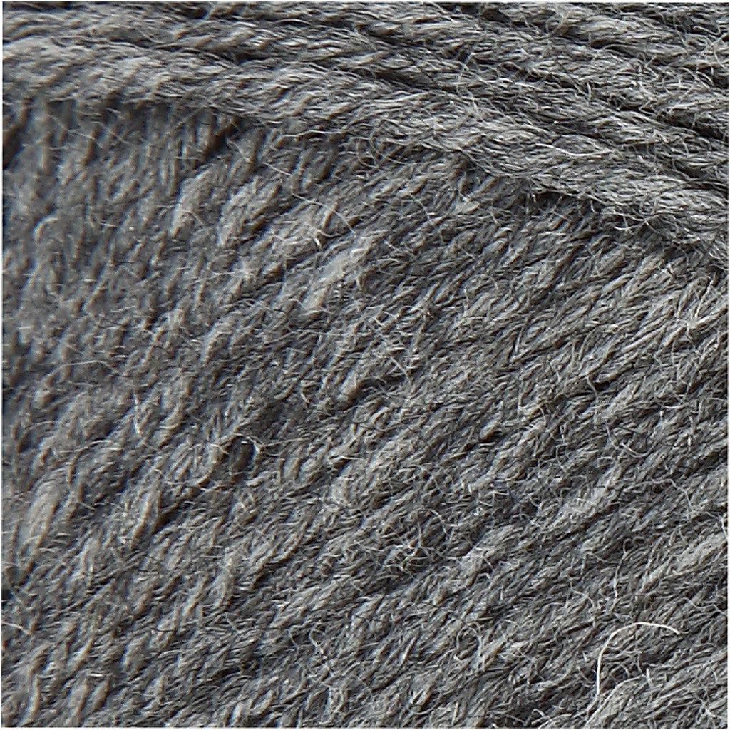 Creativ Company Sockenwolle Garn Nylon Grau – 50 g, 200 m, Nadel 3 mm, 1 Stk.