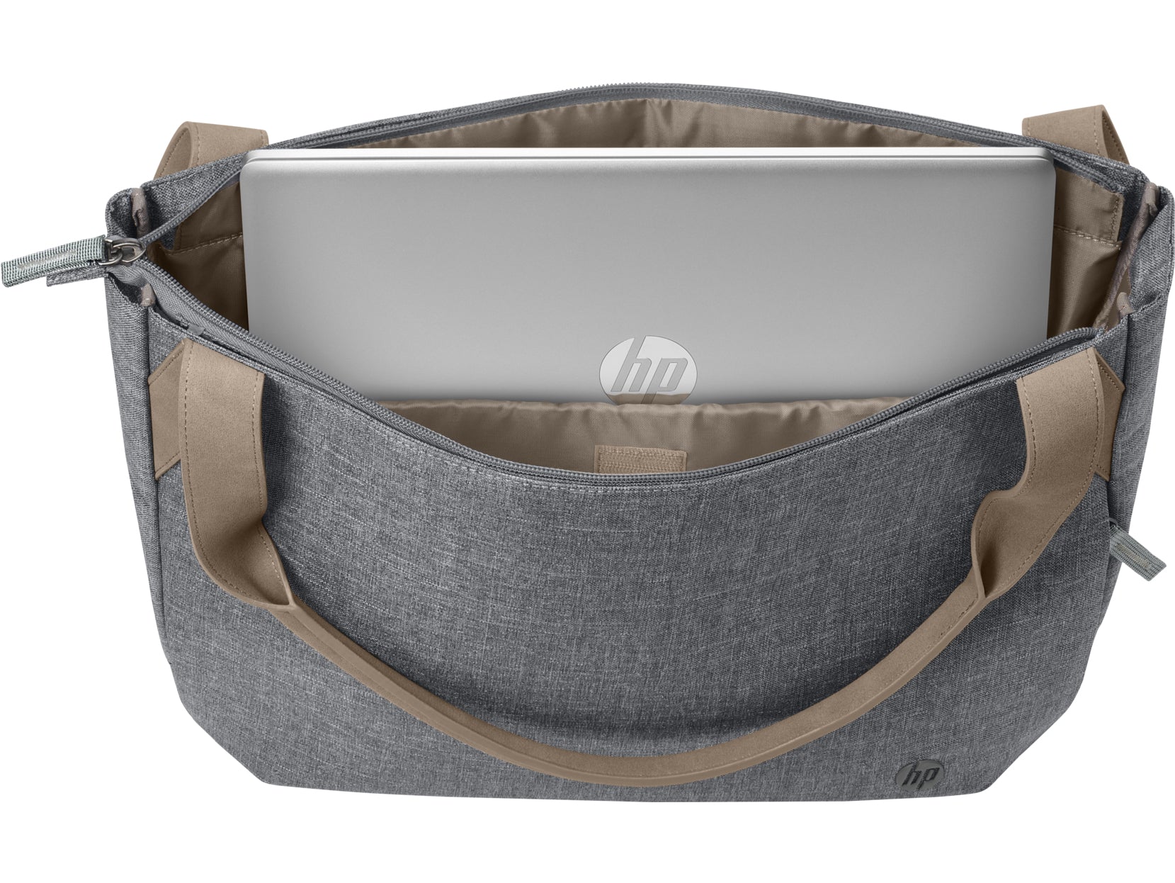 HP Pavilion Renew Notebook-Tasche bis 14" – wasserfest, Stoff – Grau