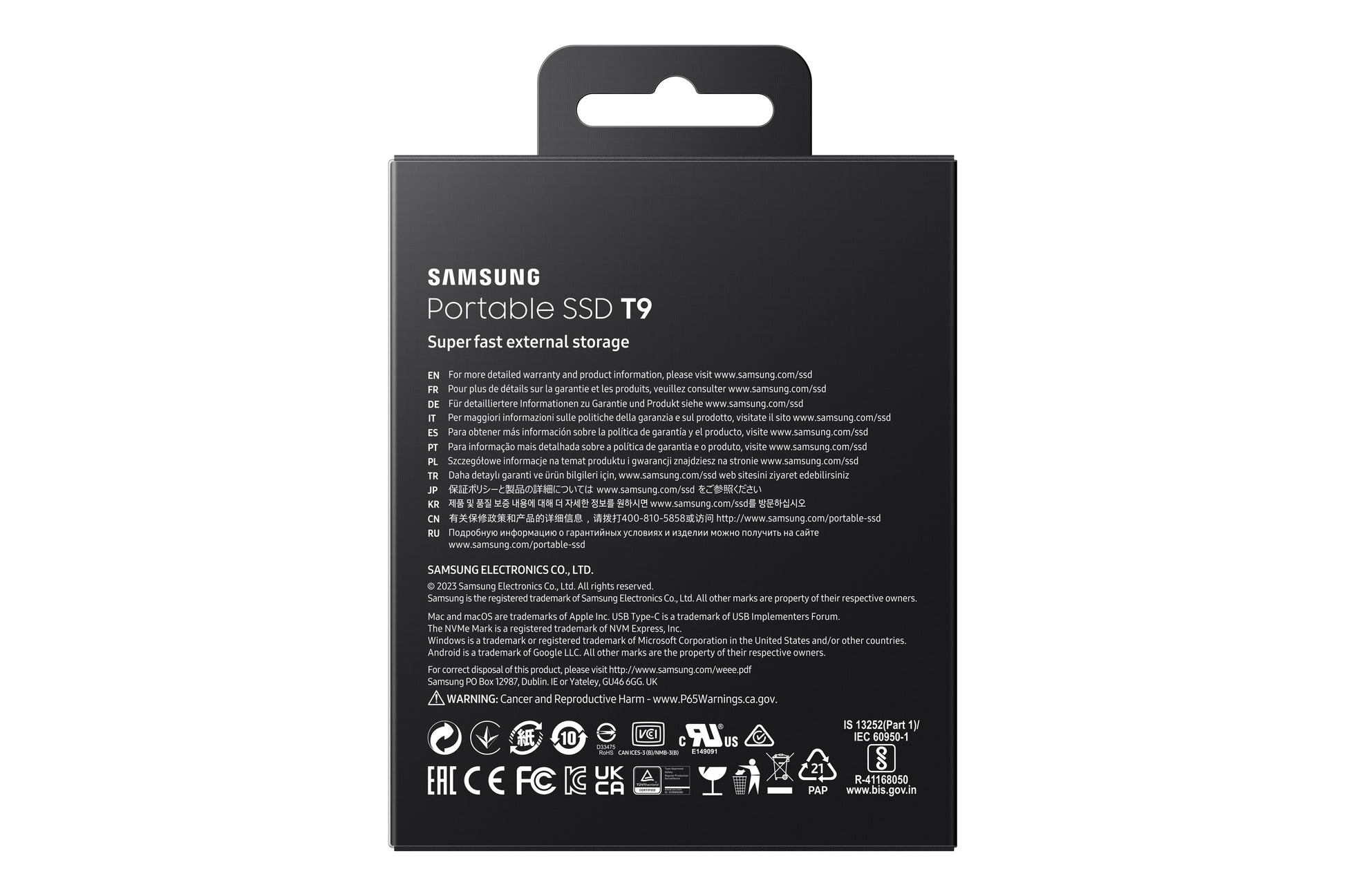 Samsung MU-PG4T0B Allgemeines Speichergerät – 4 TB, USB Typ-C (USB 3.2 Gen 2), Hardwareverschlüsselung