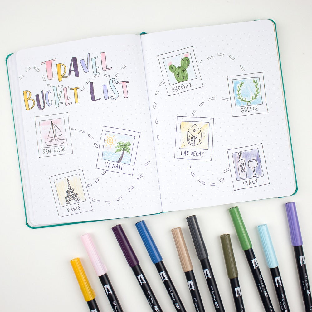 Tombow Auswaschbare Filzstifte, 6 Farben