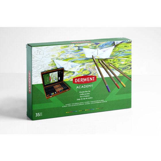 Derwent Academy – Zeichen-/Lettering-Set – Malkoffer – 35-teilig