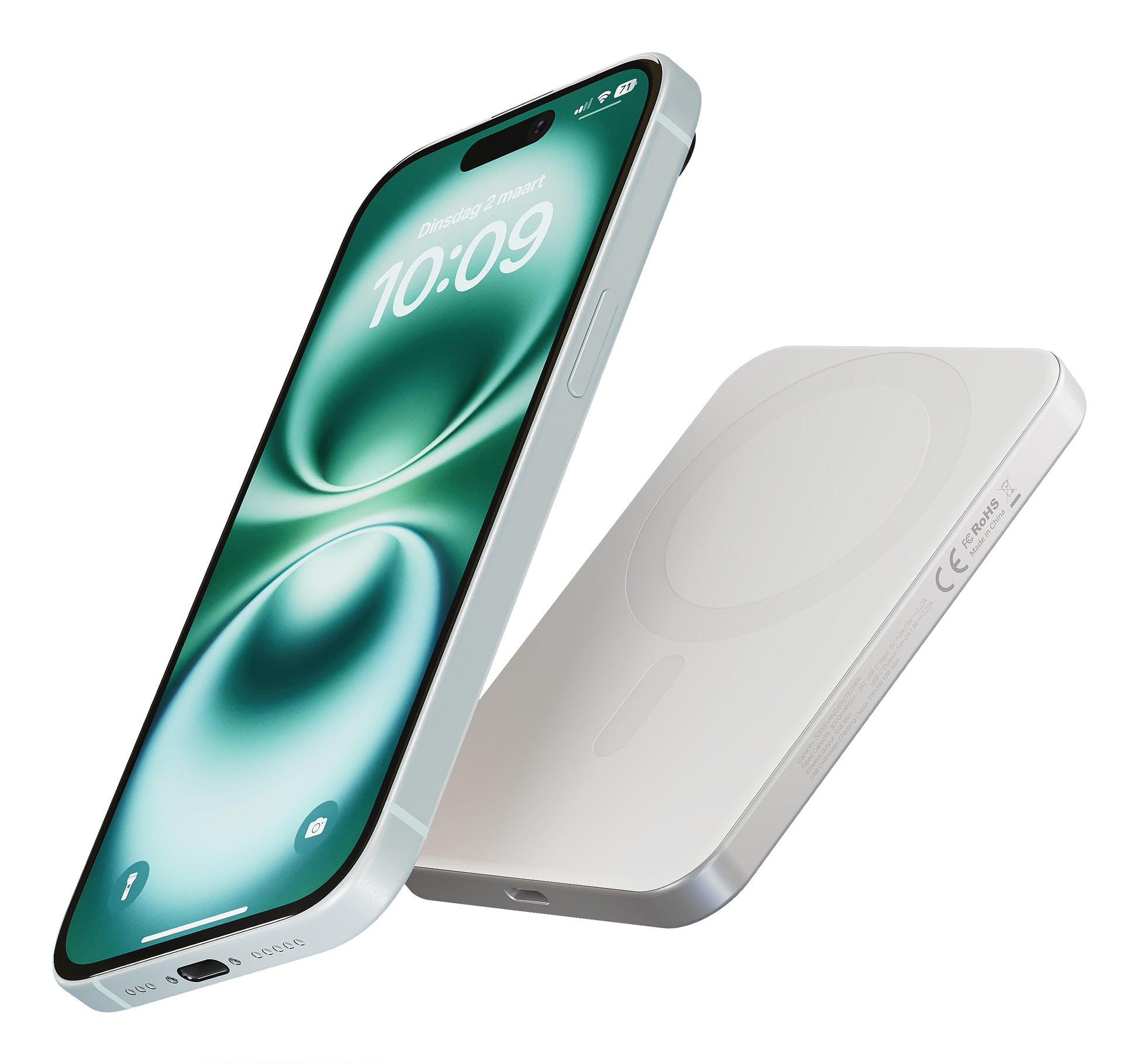ZENS Powerbank Pro1 Slim – 5000 mAh, Weiss
