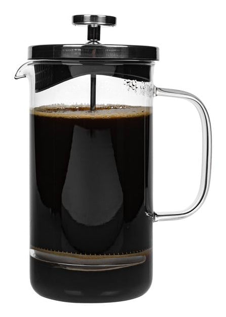 Furber. Furber French Press / Kaffeebereiter – 1 l, 8 Tassen, Glas, Schwarz