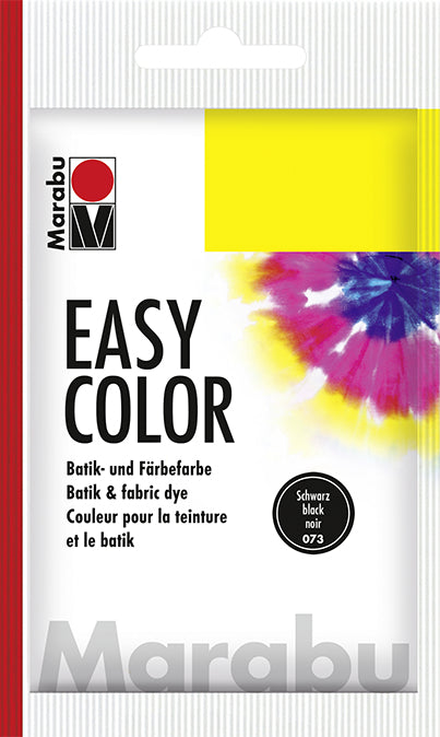 Marabu FashionColor Textilfarbe – Schwarz 073, lichtecht – 25 g – für Textilien
