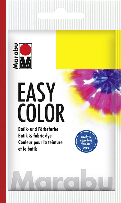 Marabu FashionColor Textilfarbe – Azurblau 095, lichtecht – 25 g – für Textilien