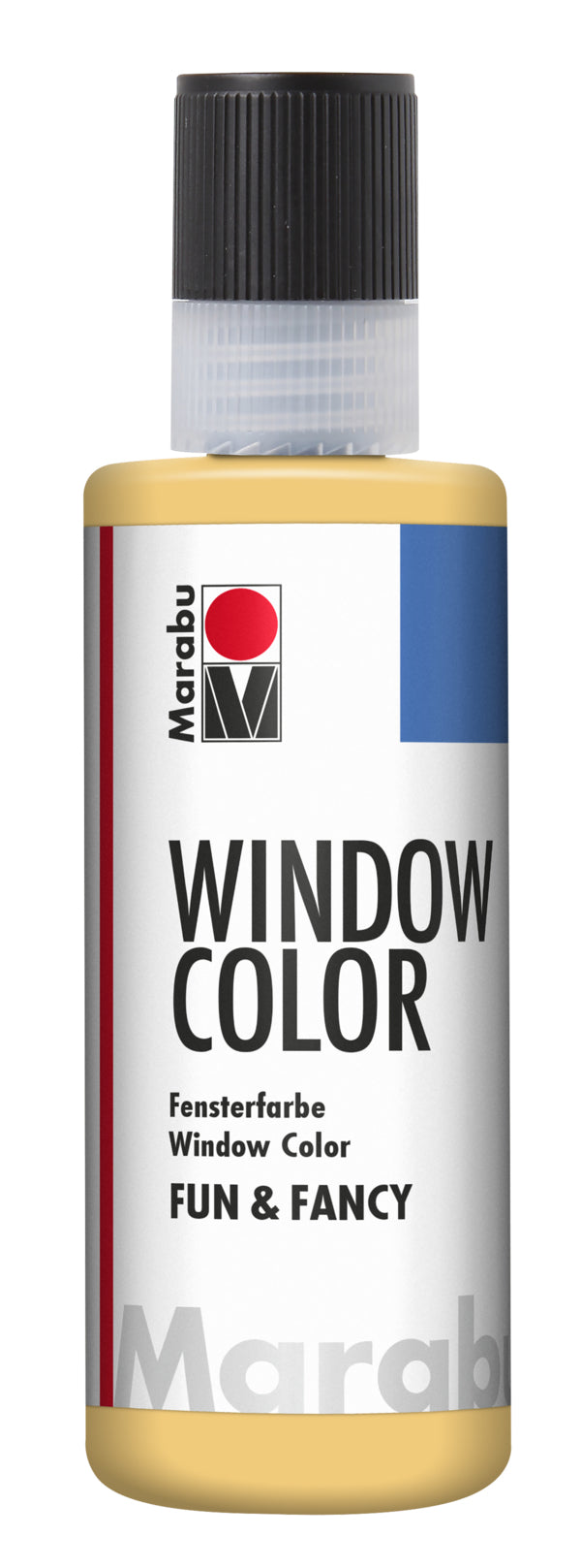 Marabu Fun & Fancy Fenstermalfarbe – Beige, lichtecht – 80 ml – für Glas, Porzellan