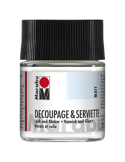 Marabu Kleber & Lack Servietten – matt, auf Wasserbasis, 50 ml