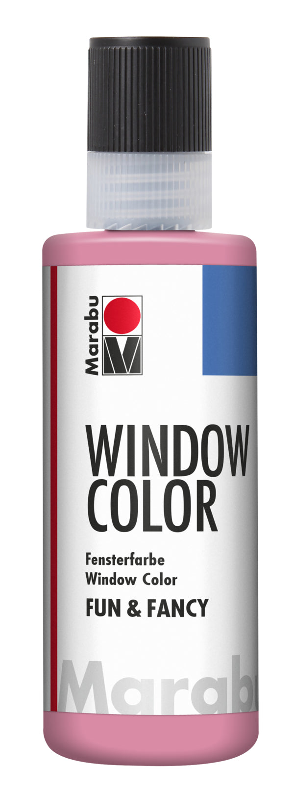 Marabu Fenstermalfarbe – Hellrosa, 80 ml, für Glas & Porzellan