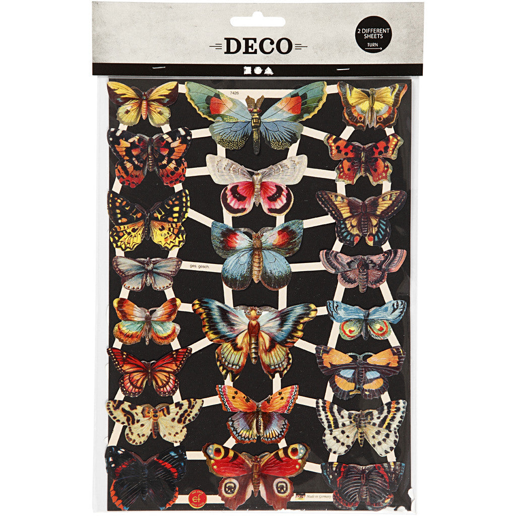 Creativ Company Streudeko – Schmetterling, 16,5 × 23,5 cm – Papier, mehrfarbig