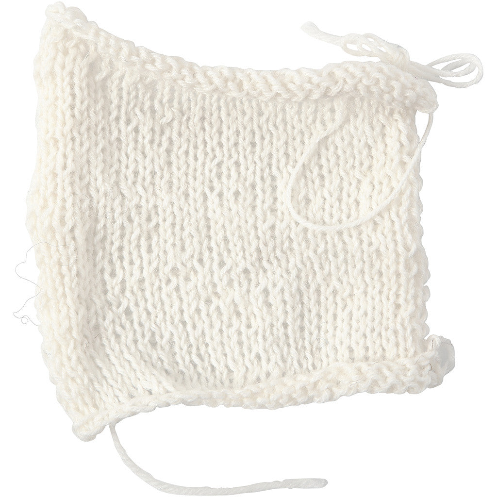 Creativ Company Sockenwolle Weiss – 50 g, 200 m, Nadel 2 mm, 1 Stk.