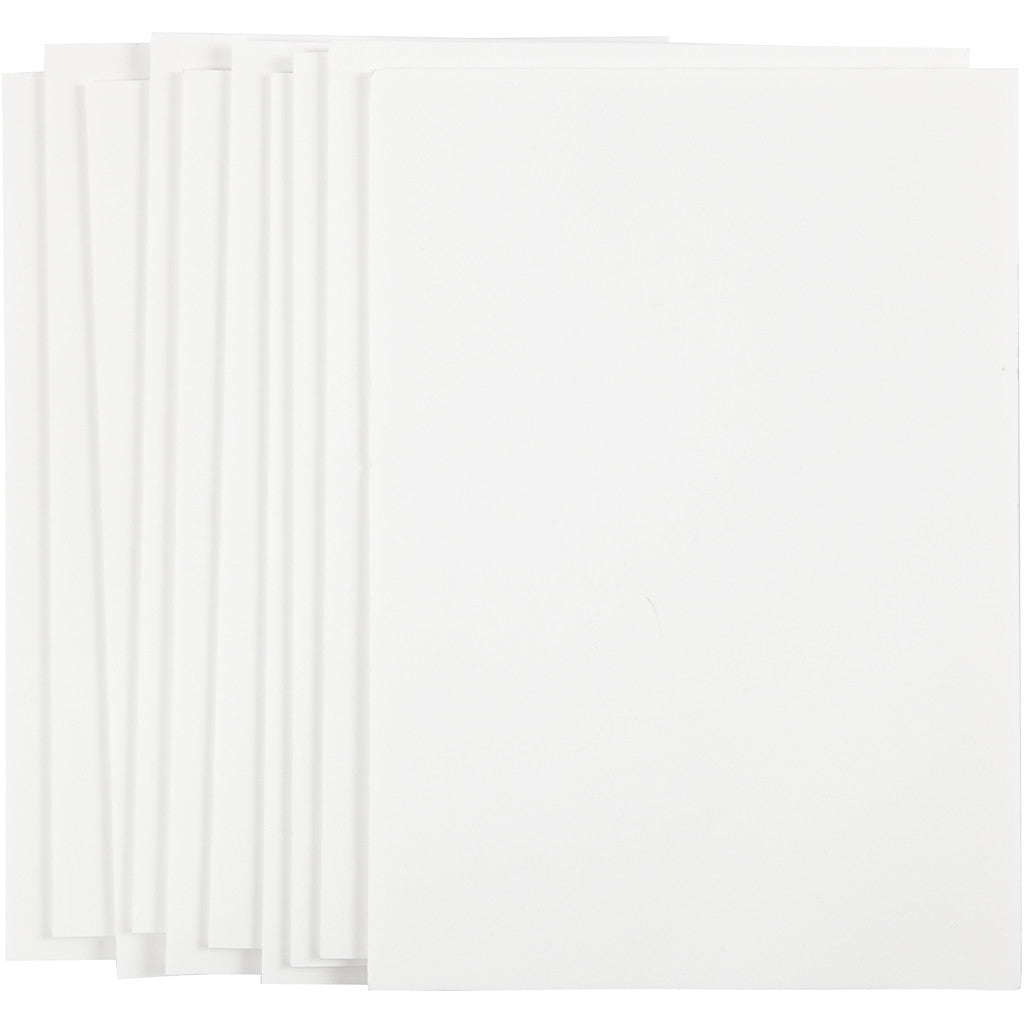 Creativ Company Schaumstoffplatte, Weiss, A4, 3 mm, 10 Stk.