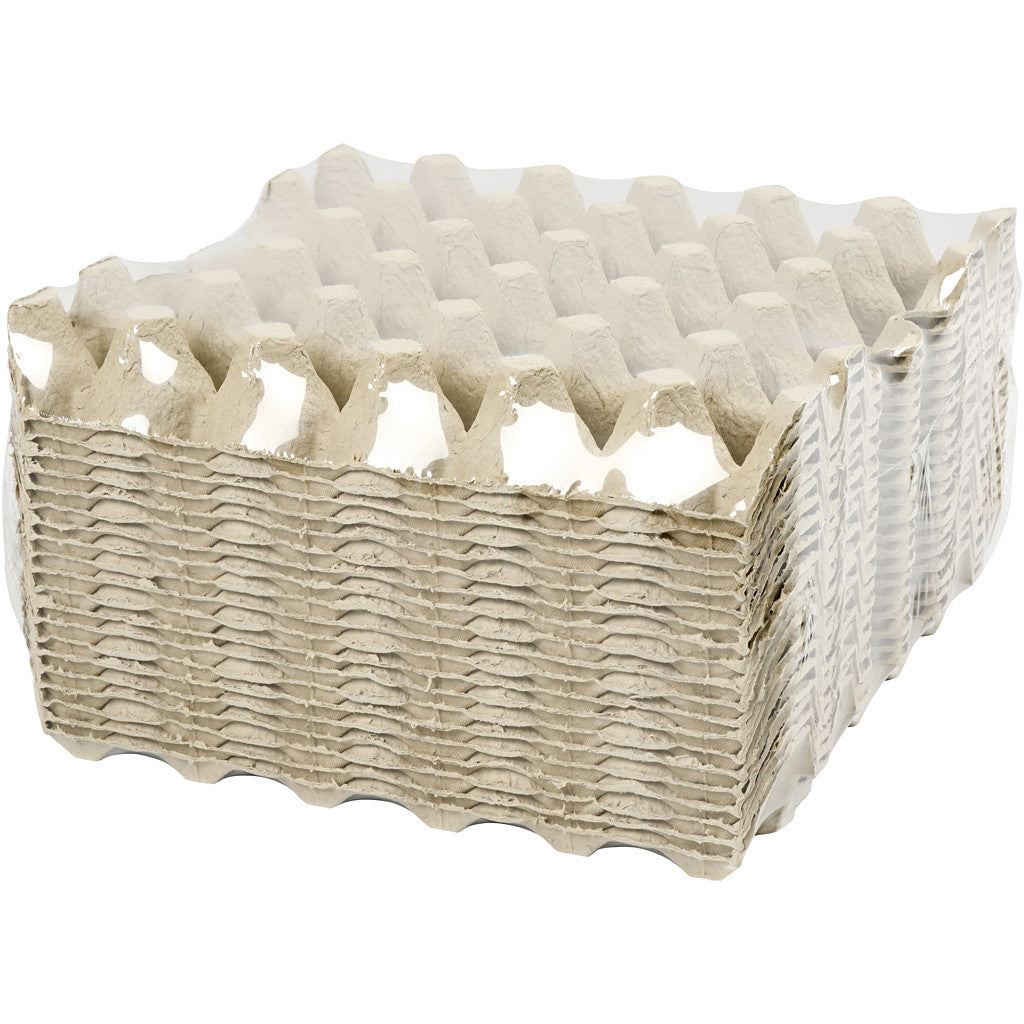 Creativ Company Eierkarton – für 30 Eier, 290 × 290 × 40 mm, Grau – 20 Stk.