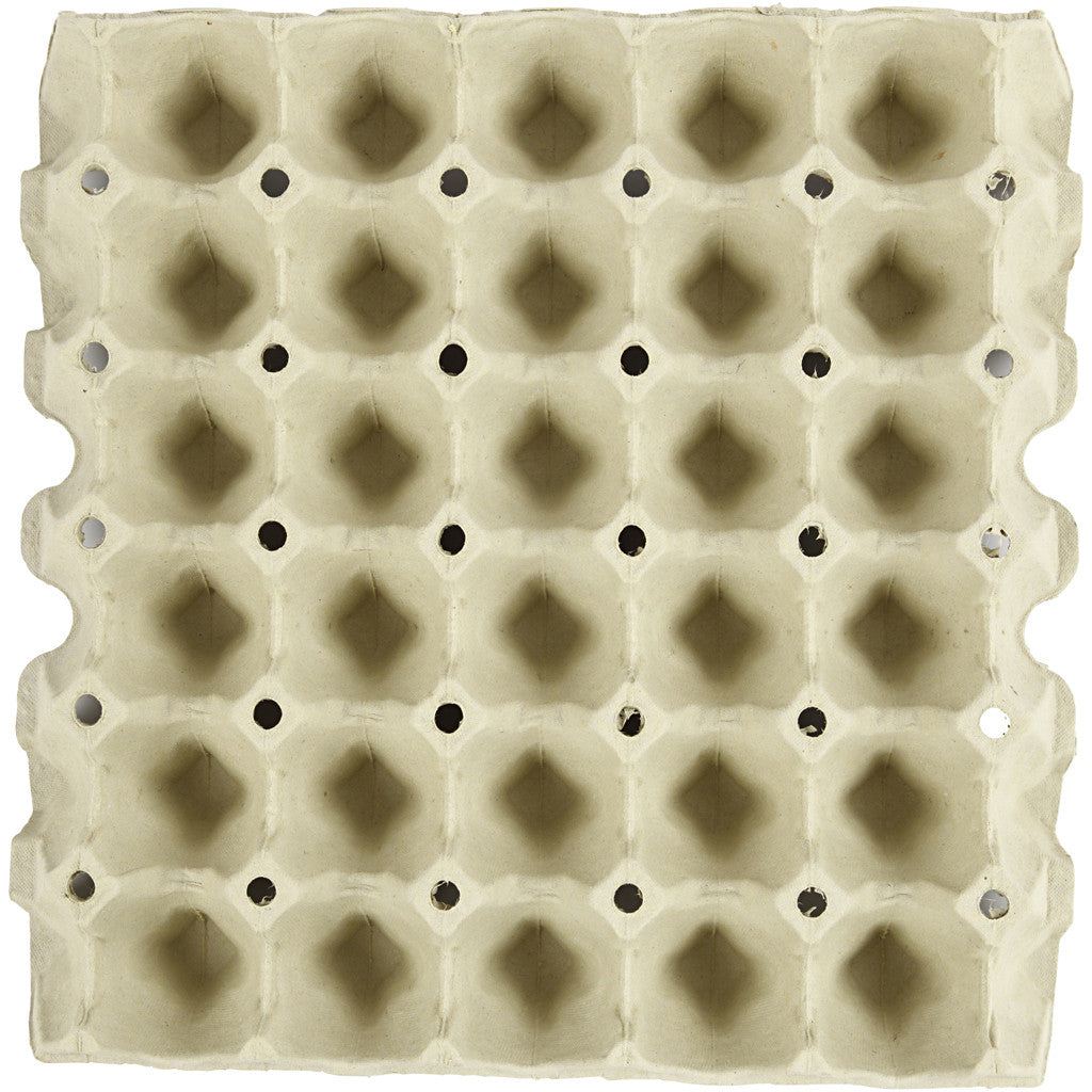 Creativ Company Eierkarton – für 30 Eier, 290 × 290 × 40 mm, Grau – 20 Stk.