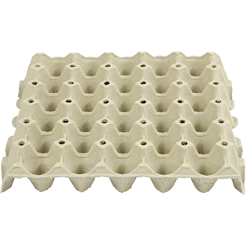 Creativ Company Eierkarton – für 30 Eier, 290 × 290 × 40 mm, Grau – 20 Stk.