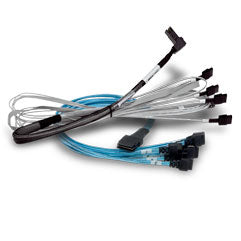Broadcom SAS-Kabel – 1 m, 8× SFF-8654 – 8× SFF-8654, Grün, für Broadcom 9480-8I8e, 9460-16i, 9660-16i und andere