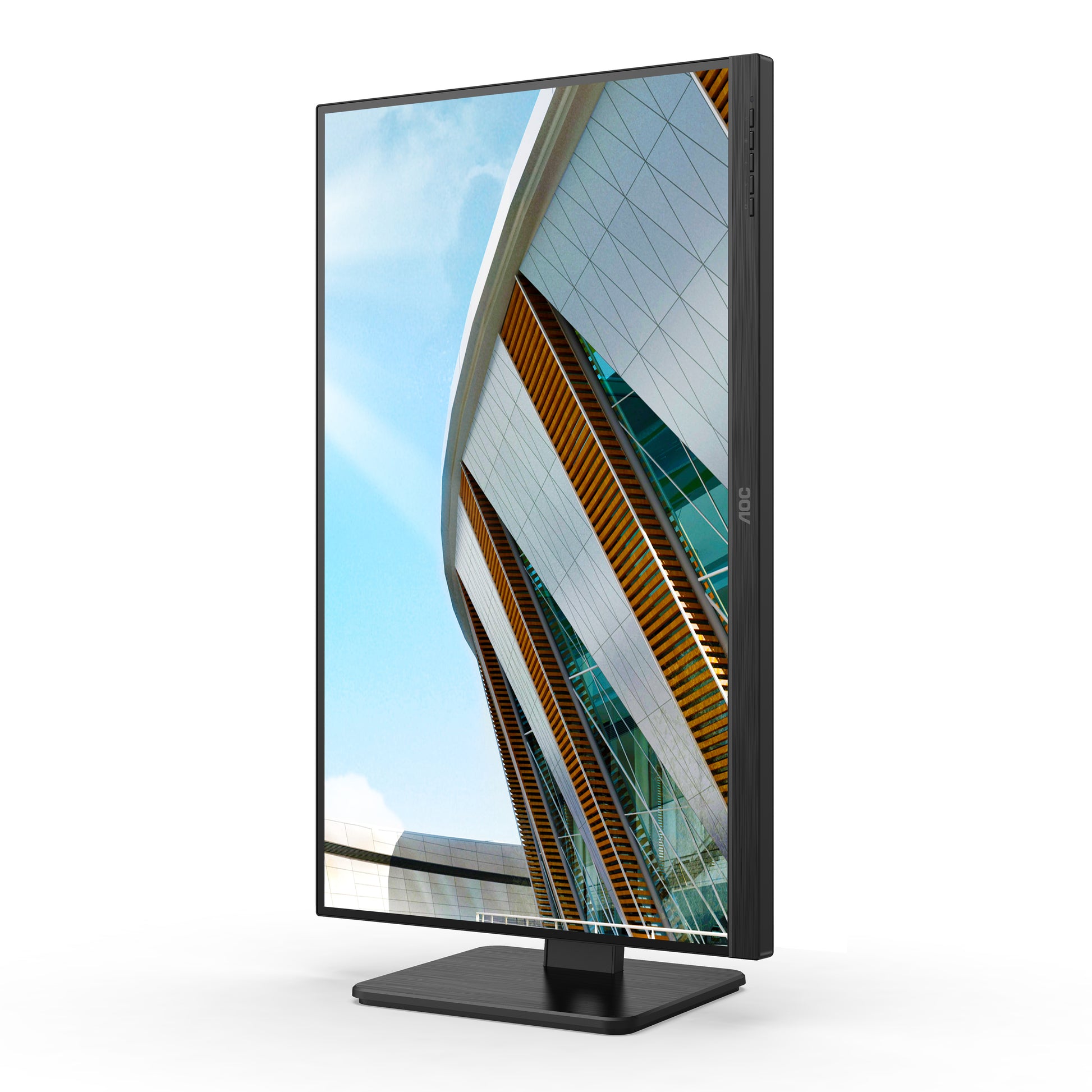 AOC U27P2 – Monitor, 27", 3840 × 2160 (UHD 4K), IPS, 60 Hz, 350 cd/m², VESA 100 × 100, Schwarz