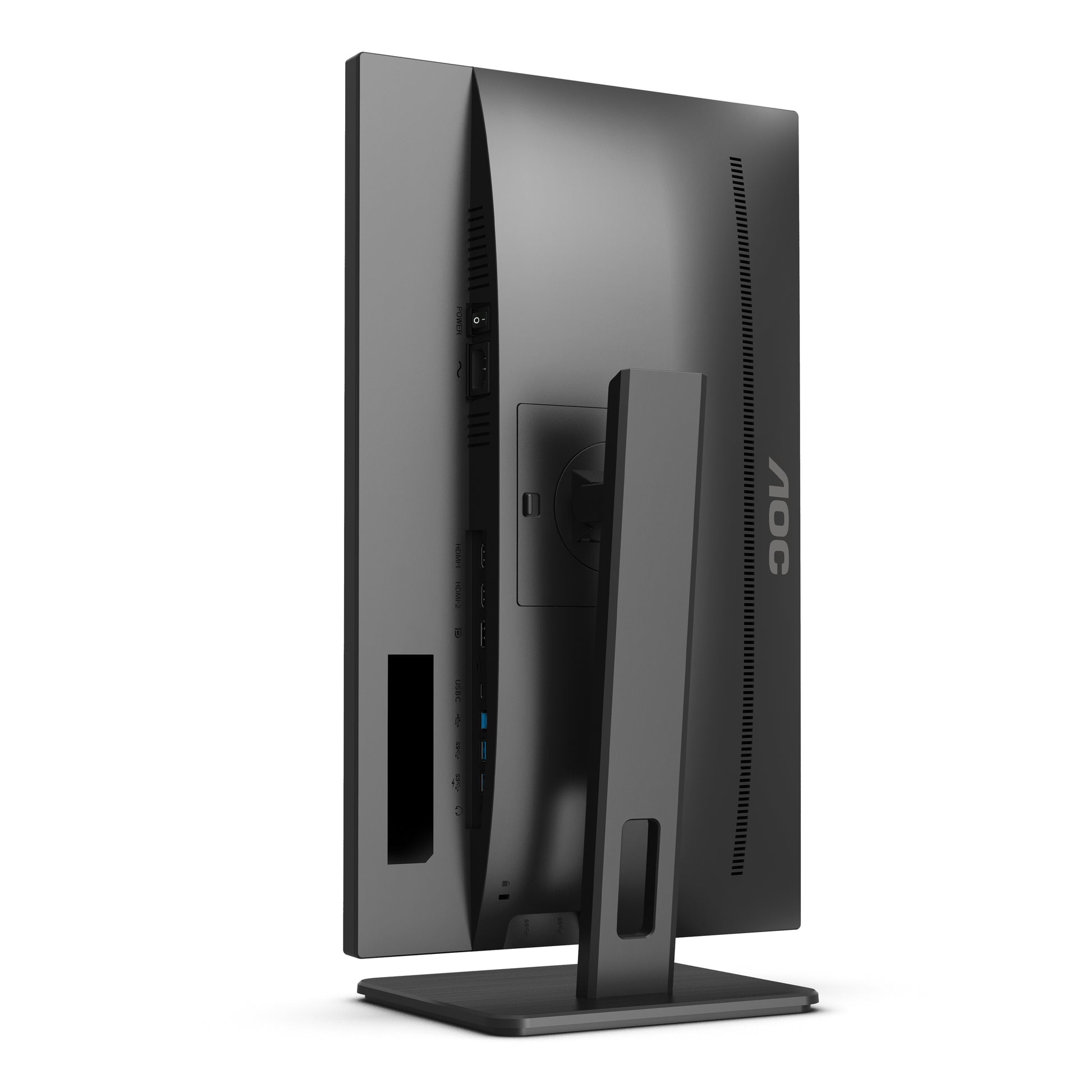 AOC Q24P2Q – Monitor, 23,8", IPS, 75 Hz, 250 cd/m², Lautsprecher, Höhenverstellbar, VESA 100 × 100, Schwarz