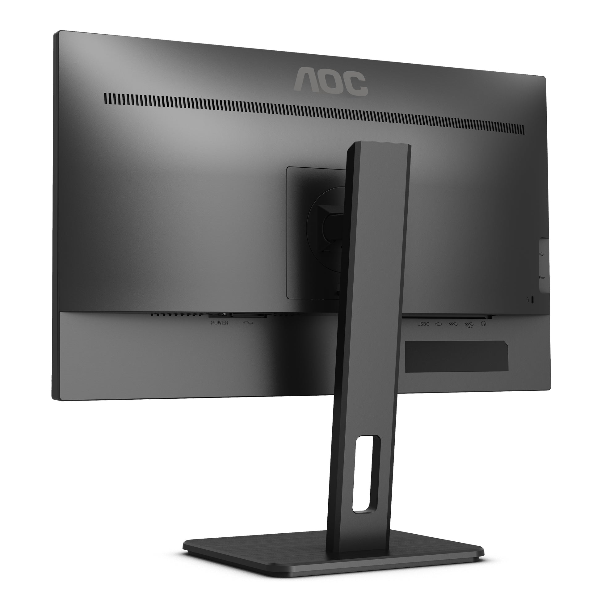 AOC Q24P2Q – Monitor, 23,8", IPS, 75 Hz, 250 cd/m², Lautsprecher, Höhenverstellbar, VESA 100 × 100, Schwarz