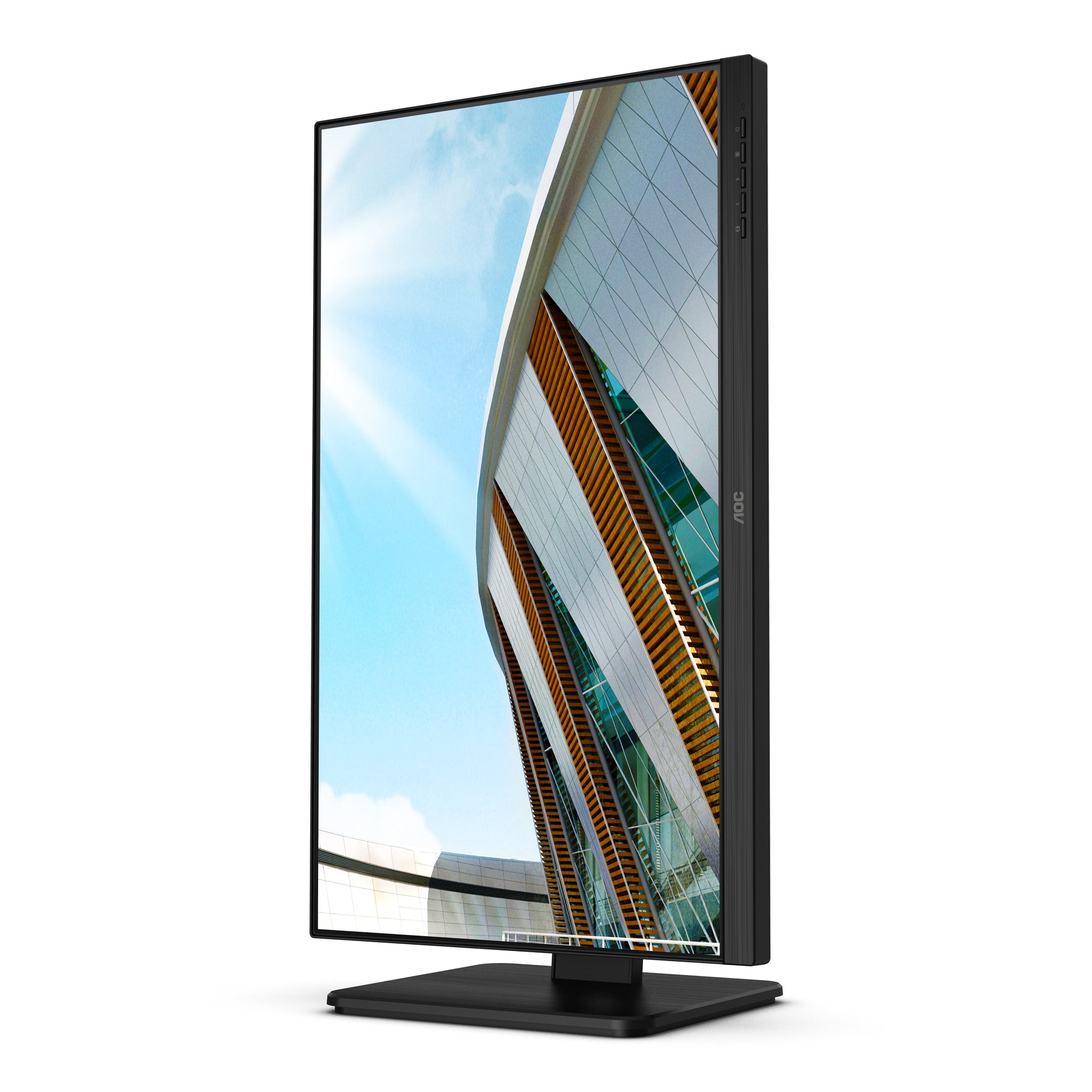 AOC Q24P2Q – Monitor, 23,8", IPS, 75 Hz, 250 cd/m², Lautsprecher, Höhenverstellbar, VESA 100 × 100, Schwarz